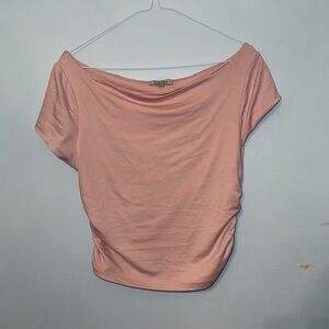 Pink Off-Shoulder Top